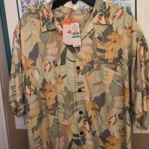 Floral silk, Tommy Bahama shirts, new with tags